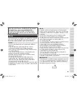 Preview for 85 page of Panasonic ES-RT33 Operating Instructions Manual