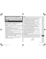 Preview for 101 page of Panasonic ES-RT33 Operating Instructions Manual