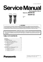 Panasonic ES-RT33 Service Manual preview