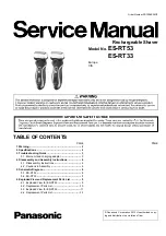 Panasonic ES-RT53 Service Manual preview
