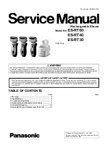 Panasonic ES-RT60 Service Manual preview