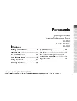 Preview for 5 page of Panasonic ES-RT67 Operating Instructions Manual