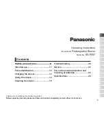 Preview for 5 page of Panasonic ES-RT87 Operating Instructions Manual