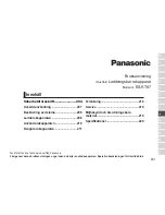 Preview for 201 page of Panasonic ES-RT87 Operating Instructions Manual