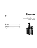 Preview for 1 page of Panasonic ES-RT97 Operating Instructions Manual