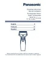 Preview for 1 page of Panasonic ES-SA40-K Operating Instructions Manual