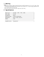 Preview for 2 page of Panasonic ES-SA40 Service Manual