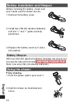 Preview for 16 page of Panasonic ES-SL10 Manual