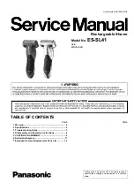 Panasonic ES-SL41 Service Manual preview