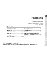 Preview for 5 page of Panasonic ES?ST25 Operating Instructions Manual