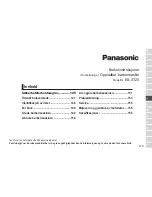 Preview for 143 page of Panasonic ES?ST25 Operating Instructions Manual