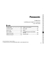 Preview for 171 page of Panasonic ES?ST25 Operating Instructions Manual