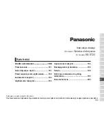 Preview for 185 page of Panasonic ES?ST25 Operating Instructions Manual