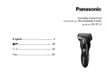 Preview for 1 page of Panasonic ES-ST37 Operating Instructions Manual