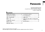 Preview for 3 page of Panasonic ES-ST37 Operating Instructions Manual