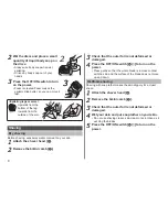 Предварительный просмотр 8 страницы Panasonic ES-WD52 Operating Instructions Manual