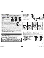 Предварительный просмотр 7 страницы Panasonic es-wd94 Operating Instructions Manual