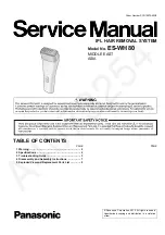 Panasonic ES-WH80 Service Manual preview