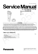 Panasonic ES-WH90 Service Manual preview