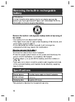 Preview for 16 page of Panasonic ES-WL60 Operating Instructions Manual