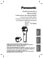 Panasonic ES-WL80 Operating Instructions Manual preview