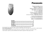 Panasonic ES-WS10 Operating Instructions Manual preview