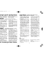 Предварительный просмотр 3 страницы Panasonic ES2025 Operating Instructions Manual