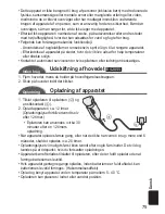 Предварительный просмотр 75 страницы Panasonic ES2053 Operating Instructions Manual