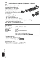 Предварительный просмотр 80 страницы Panasonic ES2053 Operating Instructions Manual