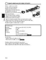 Предварительный просмотр 104 страницы Panasonic ES2053 Operating Instructions Manual