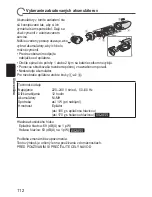 Предварительный просмотр 112 страницы Panasonic ES2053 Operating Instructions Manual