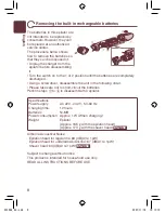 Preview for 8 page of Panasonic ES2056 Operating Instructions Manual