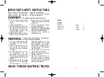 Preview for 2 page of Panasonic ES2208 Operating Instructions Manual