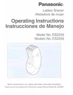 Panasonic ES2209A Operating Operating Instructions Manual preview