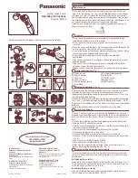 Preview for 1 page of Panasonic ES2235 Operating Instructions