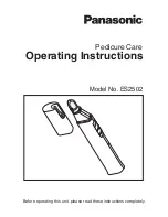 Preview for 1 page of Panasonic ES2502 Operating Instructions Manual