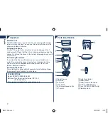 Preview for 2 page of Panasonic ES3831K Operating Instructions Manual