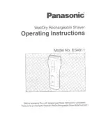 Preview for 1 page of Panasonic ES4011K Operating Operating Instructions Manual