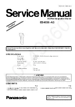 Panasonic ES4036-A3 Service Manual preview