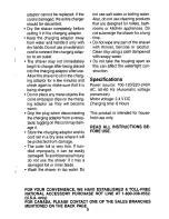 Preview for 9 page of Panasonic ES7003S Operating Operating Instructions Manual