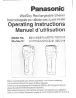 Preview for 1 page of Panasonic ES7016S Operating Operating Instructions Manual