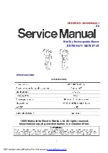 Panasonic ES7035-U1 Service Manual preview