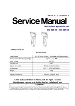 Panasonic ES7036-E8 Service Manual preview