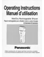 Предварительный просмотр 1 страницы Panasonic ES8066K Operating Operating Instructions Manual