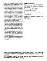 Preview for 10 page of Panasonic ES8068N Operating Operating Instructions Manual