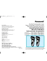Panasonic ES8075S Operating Instructions Manual preview
