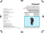 Panasonic ES8096 Operating Instructions Manual preview