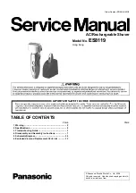 Предварительный просмотр 1 страницы Panasonic ES8119 Service Manual