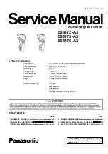 Panasonic ES8172-A3 Service Manual preview