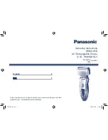 Panasonic ES8253 Operating Instructions Manual preview